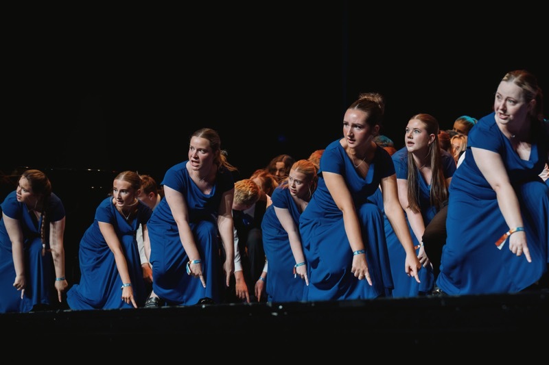 Other image for Youth choir hits top notes representing Great Britain